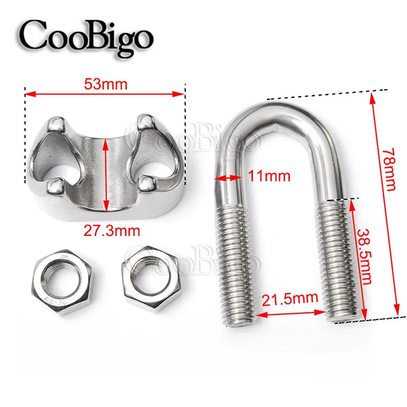 1pcs Pack 3/4" M20 Strainless Steel Wire Rope Grip Cable Clamp Clip 304 For Marine Industry #FET001-20
1pcs Pack 3/4" M20 Strainless Steel Wire Rope Grip Cable Clamp Clip 304 For Marine Industry #FET001-20