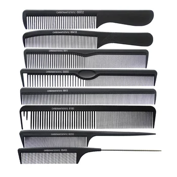 8 pcs/set Black Professional Combs Hairdressing New Tail Comb Two Carbon Anti Static Comb Hair Cutting Combs Set
8 pcs/set Black Professional Combs Hairdressing New Tail Comb Two Carbon Anti Static Comb Hair Cutting Combs Set