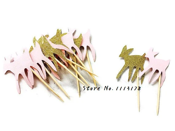 glitter Bambi deer cupcake toppers animal Birthday wedding bridal shower baby shower party foodpicks
glitter Bambi deer cupcake toppers animal Birthday wedding bridal shower baby shower party foodpicks