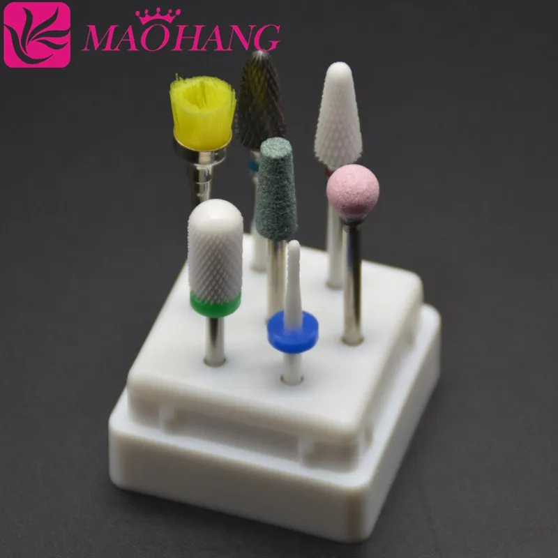 MAOHANG 7pcs/sets ceramic nozzle carbide cutter nail drill bits kits milling electric file manicure pedicure drill machine tool
MAOHANG 7pcs/sets ceramic nozzle carbide cutter nail drill bits kits milling electric file manicure pedicure drill machine tool