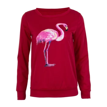 2017 Fashion Flamingo Pattern Sweatshirt Autumn Winter Long Sleeve Pullovers Hoodies O-neck Top For Women
2017 Fashion Flamingo Pattern Sweatshirt Autumn Winter Long Sleeve Pullovers Hoodies O-neck Top For Women