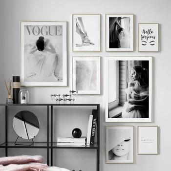 Vogue Ballet Girl Feather Wall Art Canvas Painting Black White Nordic Posters And Prints Wall Pictures For Living Room Art Decor
Vogue Ballet Girl Feather Wall Art Canvas Painting Black White Nordic Posters And Prints Wall Pictures For Living Room Art Decor