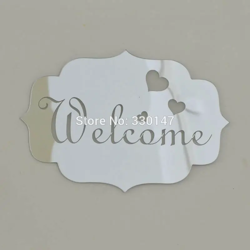 14x10cm 3D Acrylic Mirrored Door Plate WELCOME Indicating Signs Entrance Home Logo Mirror Wall Stickers Home Decor
14x10cm 3D Acrylic Mirrored Door Plate WELCOME Indicating Signs Entrance Home Logo Mirror Wall Stickers Home Decor