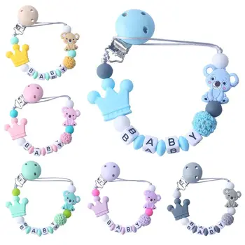 DIY holder Child Baby Pacifier Chain Baby Pacifier Clip Teething Pacifier Chew Toy baby dummy clips Cute Koala Bear Colorful
DIY holder Child Baby Pacifier Chain Baby Pacifier Clip Teething Pacifier Chew Toy baby dummy clips Cute Koala Bear Colorful