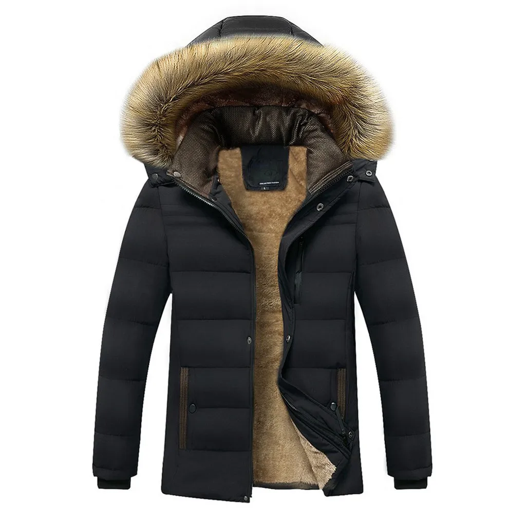 New Design Winter jacket Men 2019 Fur Collar Men Cotton Padded Jacket Thicken Warm Coat Khaki Waterproof Windproof Overcoat
New Design Winter jacket Men 2019 Fur Collar Men Cotton Padded Jacket Thicken Warm Coat Khaki Waterproof Windproof Overcoat