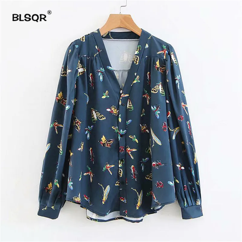 Women Oversized Insect Print Blouse V neck Long Sleeve Side Split Animal Pattern Shirt Wild Loose Tops
Women Oversized Insect Print Blouse V neck Long Sleeve Side Split Animal Pattern Shirt Wild Loose Tops