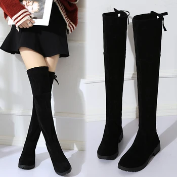 2018 NEW High Boots Female Winter Boots Women Over the Knee Boots Flat Stretch Sexy Fashion Shoes Black EUR34--43 riding boots
2018 NEW High Boots Female Winter Boots Women Over the Knee Boots Flat Stretch Sexy Fashion Shoes Black EUR34--43 riding boots