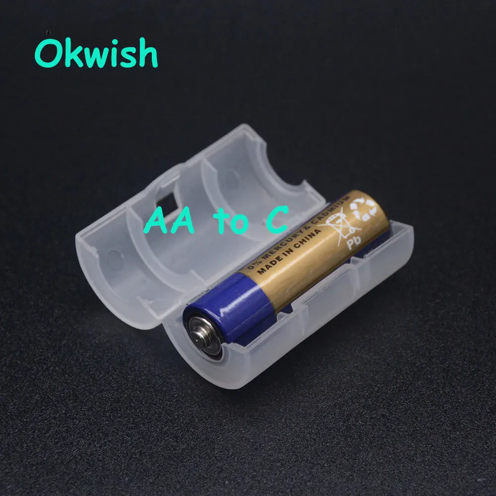 AA to C Battery Holder Adapter Battery Case Converter Switcher LR06 AA to C LR14 Size Battery Storage Box Wholesale
AA to C Battery Holder Adapter Battery Case Converter Switcher LR06 AA to C LR14 Size Battery Storage Box Wholesale