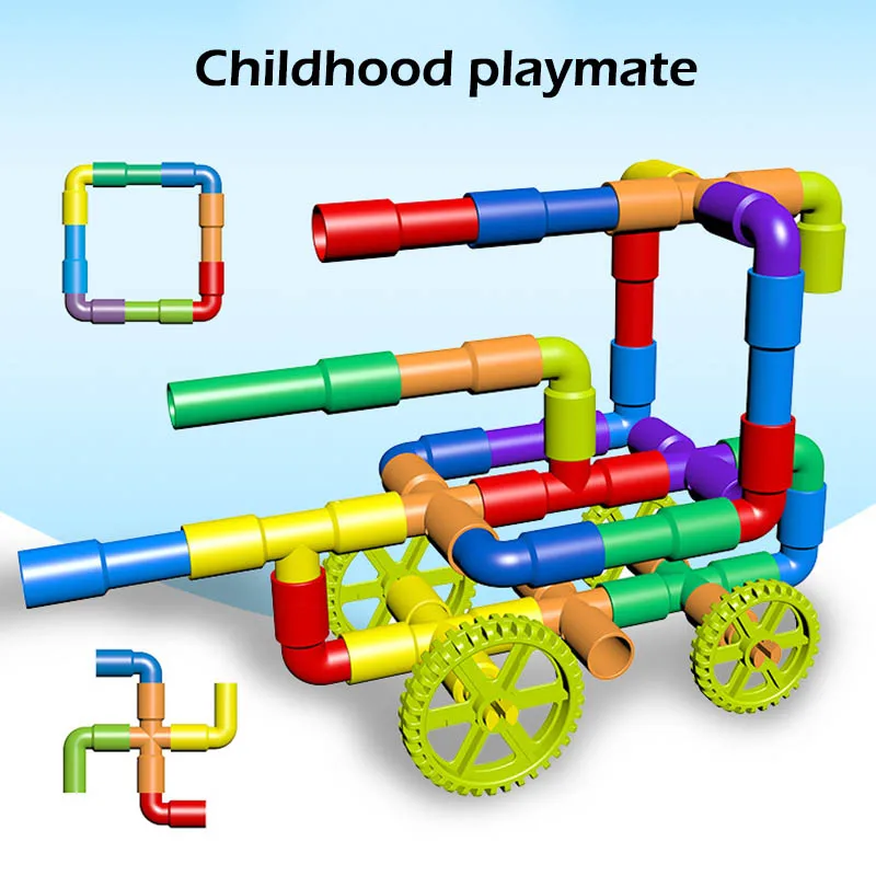 AIFHI Water Pipe Building Blocks Toys 102 pcs For Kids DIY Assembling Pipeline Tunnel Block Model Toy For Children
AIFHI Water Pipe Building Blocks Toys 102 pcs For Kids DIY Assembling Pipeline Tunnel Block Model Toy For Children