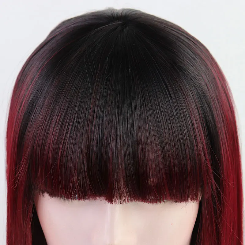Bombshell Dark Roots Ombre Wine Red Short Straight Bob Synthetic Lace Front Wig Heat Resistant With Full Bangs for Women Wigs
Bombshell Dark Roots Ombre Wine Red Short Straight Bob Synthetic Lace Front Wig Heat Resistant With Full Bangs for Women Wigs