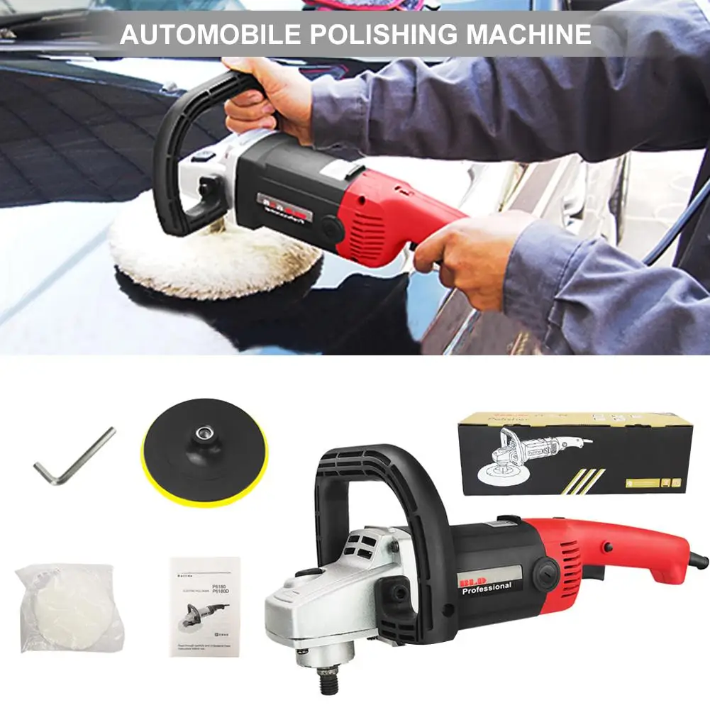Car Sander Machine Waxing 220V 1400W Multi-purpose Variable Speed Polisher Six-speed Regulation Accessories | Автомобили и