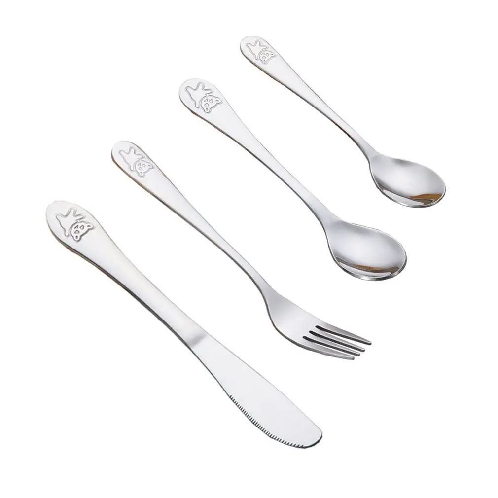 Set De Cubiertos Niño Niña Bebe Cuchara Tenedor Acero Inox Set De Cubiertos Niño Niña Bebe Cuchara Tenedor Acero Inox