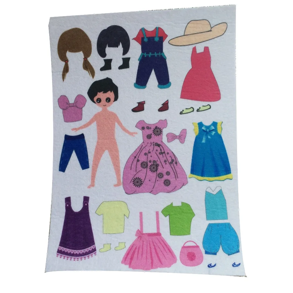 New Felt DIY Handcraft Material Kit Handmade Felt Dressed Up Doll Child Toy Gift can Customized 1.5mm thick kid toy
New Felt DIY Handcraft Material Kit Handmade Felt Dressed Up Doll Child Toy Gift can Customized 1.5mm thick kid toy