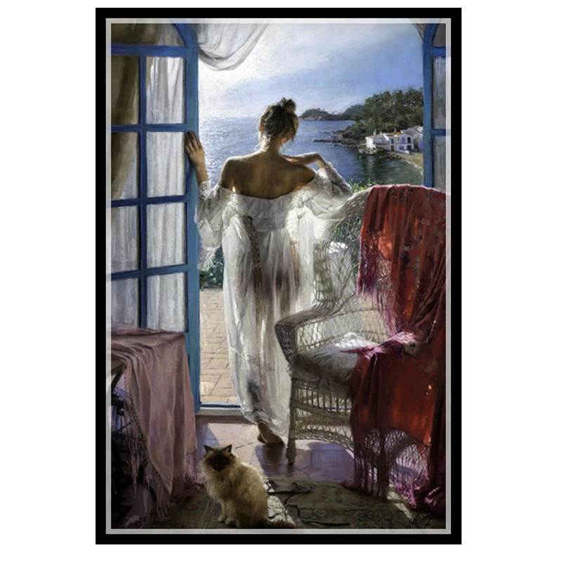 Needlework DIY DMC 14CT unprinted Cross stitch kits For Embroidery Overlooking the sea Decor Counted Cross-Stitching embroidered
Needlework DIY DMC 14CT unprinted Cross stitch kits For Embroidery Overlooking the sea Decor Counted Cross-Stitching embroidered