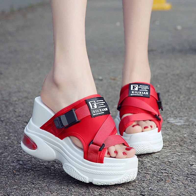 Summer Women Slippers Slide Sandals Women Casual Shoes 10cm Height Increase Ladies Creepers High Heels Slides Peep Toe Wedges
Summer Women Slippers Slide Sandals Women Casual Shoes 10cm Height Increase Ladies Creepers High Heels Slides Peep Toe Wedges