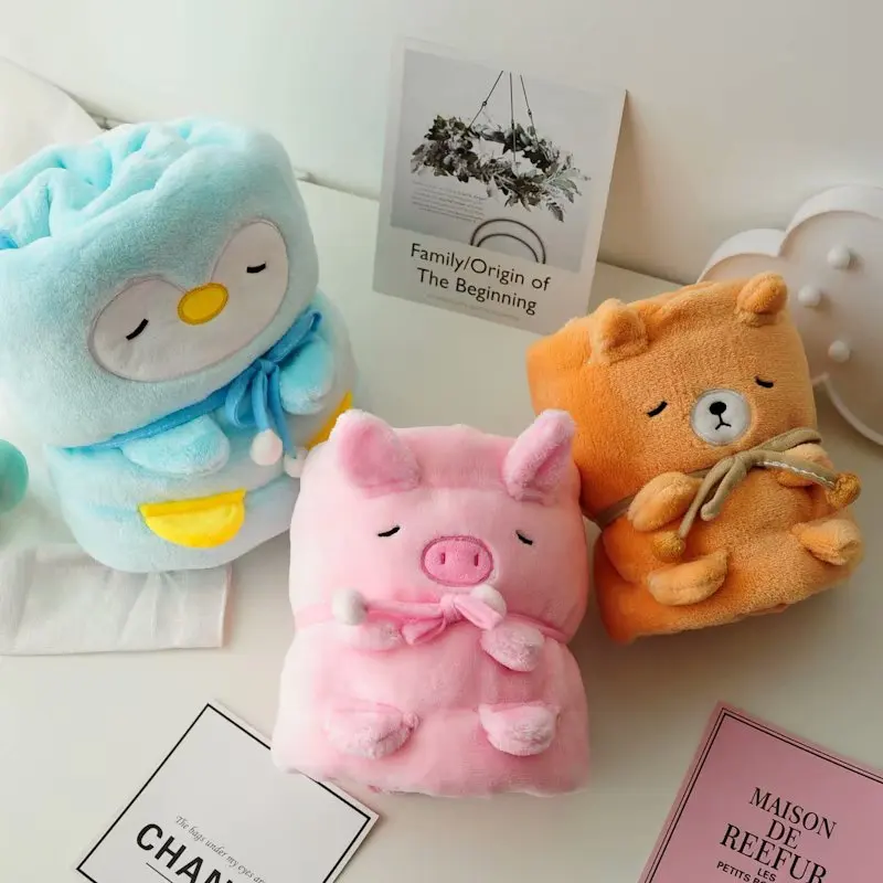 Cartoon Animal Flannel Blanket Pig/Penguin/Shiba Inu Dog Traveling Animals Blankets Spring Autumn Kids Adults Birthday Gift
Cartoon Animal Flannel Blanket Pig/Penguin/Shiba Inu Dog Traveling Animals Blankets Spring Autumn Kids Adults Birthday Gift
