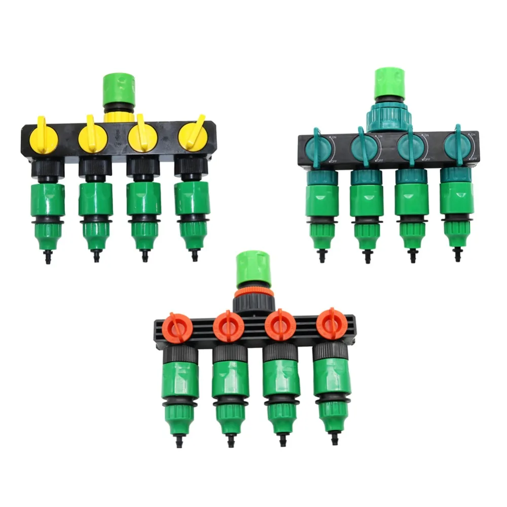 1/4"-3/8" Hose Splitters Garden Drip irrigation Tap Adapter 4-way Water Hose Connectors Garden Supplies 1 Pcs
1/4"-3/8" Hose Splitters Garden Drip irrigation Tap Adapter 4-way Water Hose Connectors Garden Supplies 1 Pcs