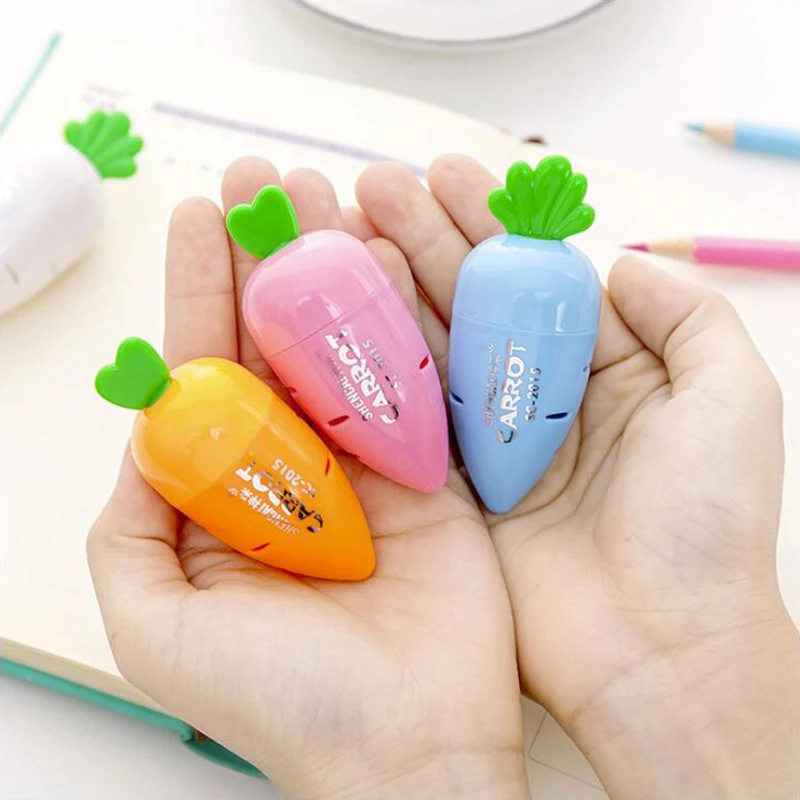 Creative Colored Radish Cube Pencil Sharpener Plastic Material Office Stationery and Children Gift School Supplies 1PCS
Creative Colored Radish Cube Pencil Sharpener Plastic Material Office Stationery and Children Gift School Supplies 1PCS