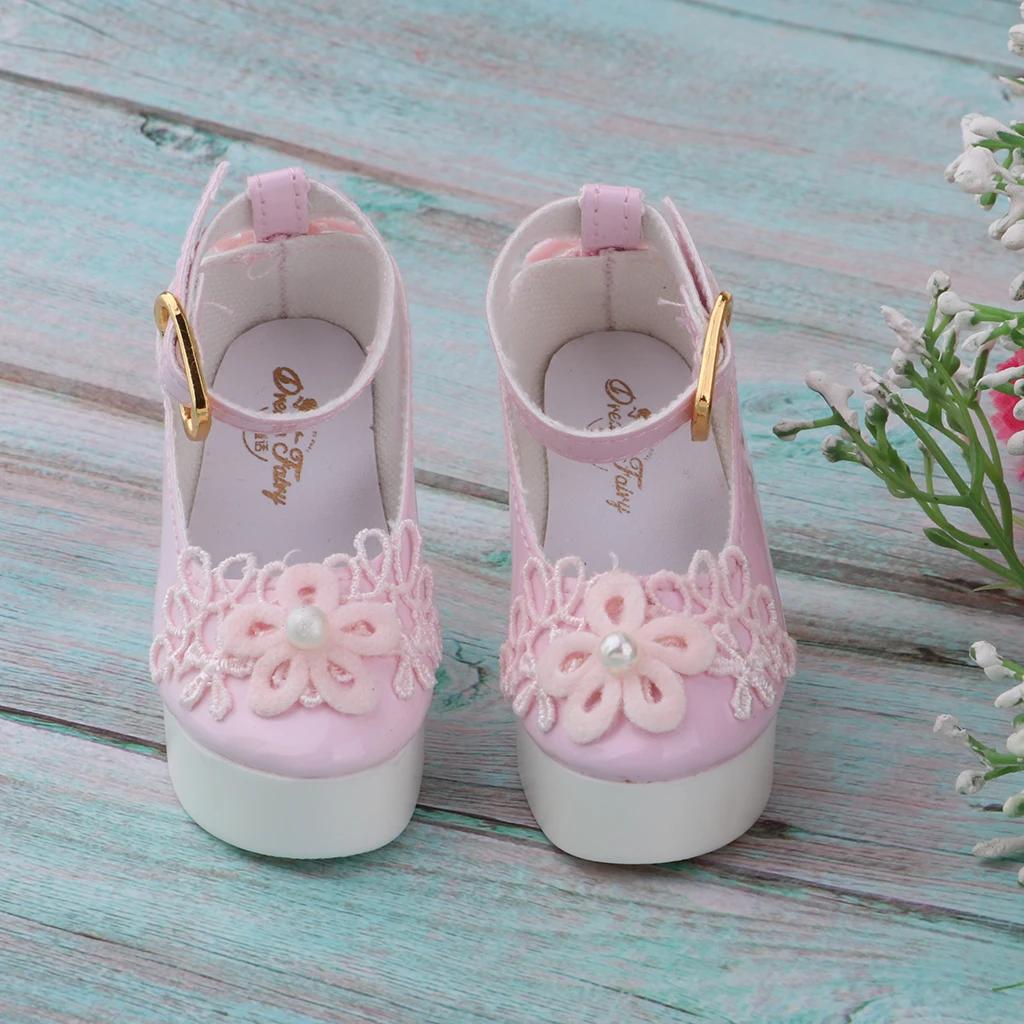Fashion Mini Bowknot High Heel Shoes for 1:3 BJD SD Dollfie Doll Party Clothes Accessories