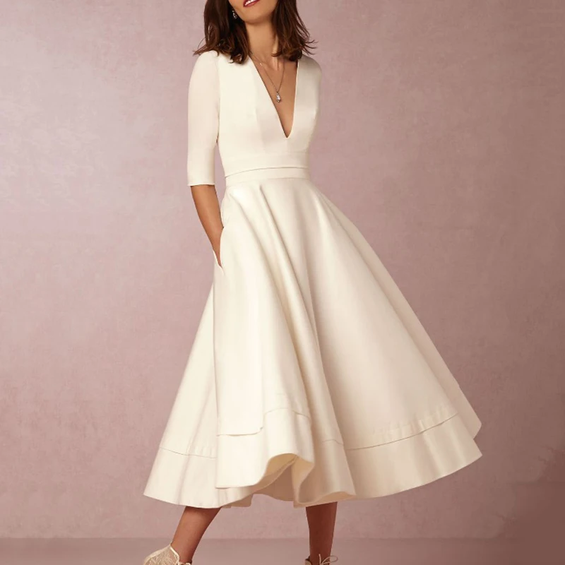 Womens Dress Ladies Party Summer Casual Fashion Plus Size Formal Evening Pleated Midi Prom
Womens Dress Ladies Party Summer Casual Fashion Plus Size Formal Evening Pleated Midi Prom