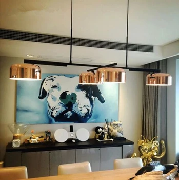 4 Heads Postmodern Rose Gold Cover Restaurant Pendant Light Creative Rotatable Arms Dining Room Hanging Lamp With Led Bulbs
4 Heads Postmodern Rose Gold Cover Restaurant Pendant Light Creative Rotatable Arms Dining Room Hanging Lamp With Led Bulbs
