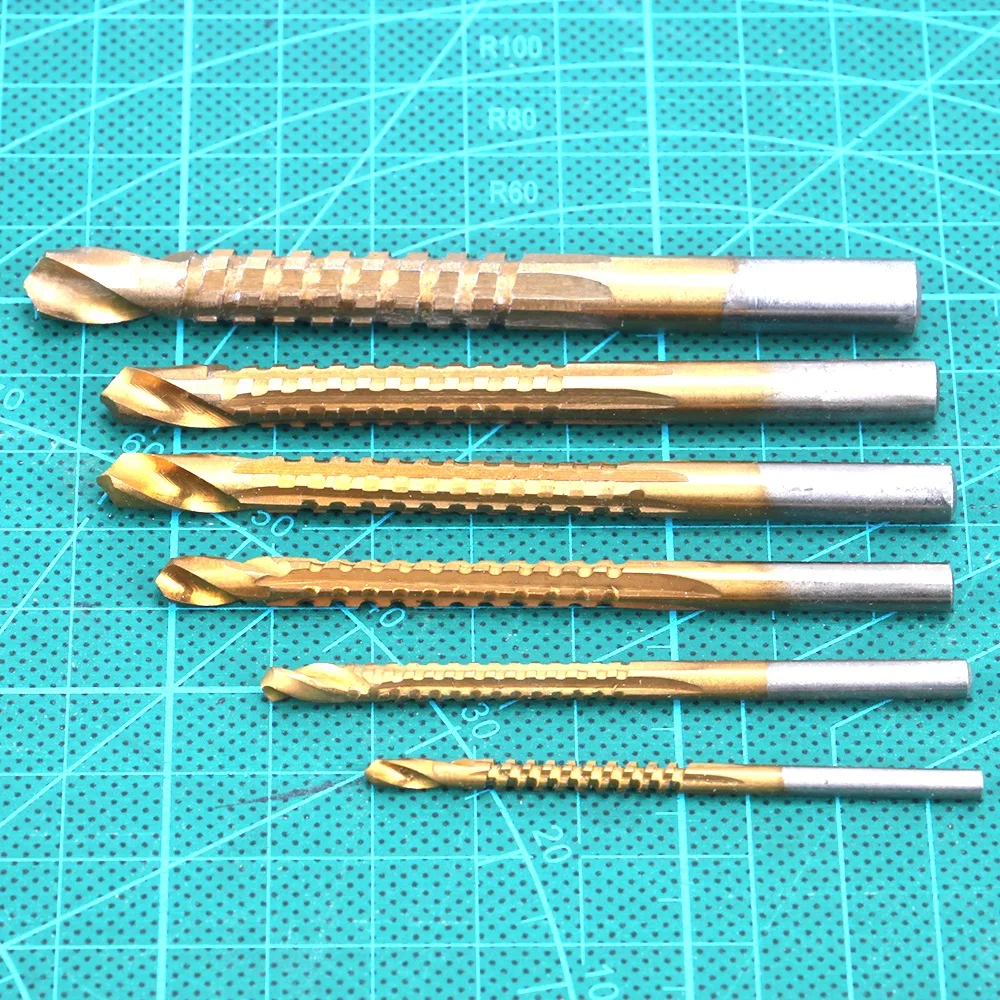 6pcs 3mm 4mm 5mm 6mm 6.5mm 8mm Power Drill and Saw Set HSS Steel Titanium Coated Woodworking Wood Twist Drill Bits
6pcs 3mm 4mm 5mm 6mm 6.5mm 8mm Power Drill and Saw Set HSS Steel Titanium Coated Woodworking Wood Twist Drill Bits