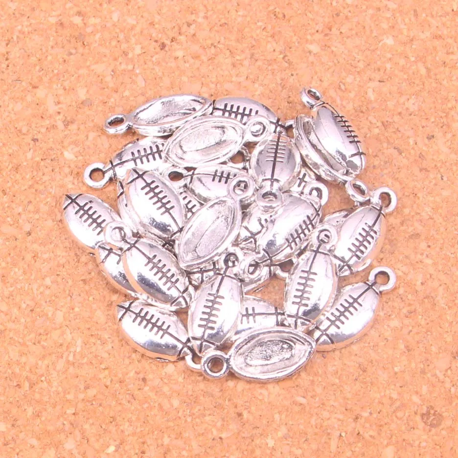 50pcs Tibetan Silver Plated American football Charms Pendants for Necklace Bracelet Jewelry Making DIY Handmade 20mm
50pcs Tibetan Silver Plated American football Charms Pendants for Necklace Bracelet Jewelry Making DIY Handmade 20mm