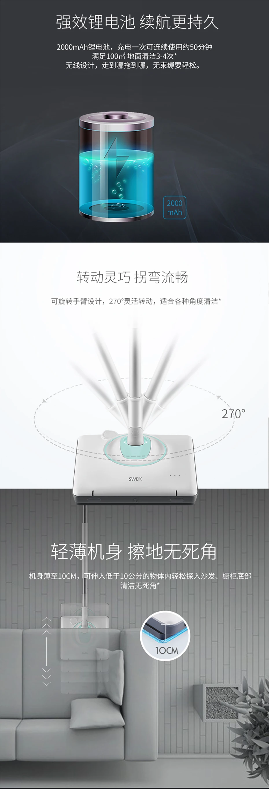 Xiaomi Swdk Electric Mop D280