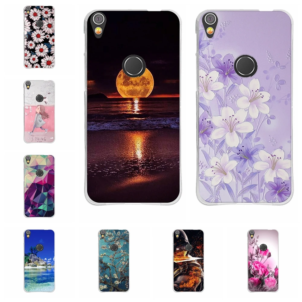 Силиконовый чехол для Alcatel Shine Lite 5080X 5080 из ТПУ alcatel 3D рельефный Модный с принтом