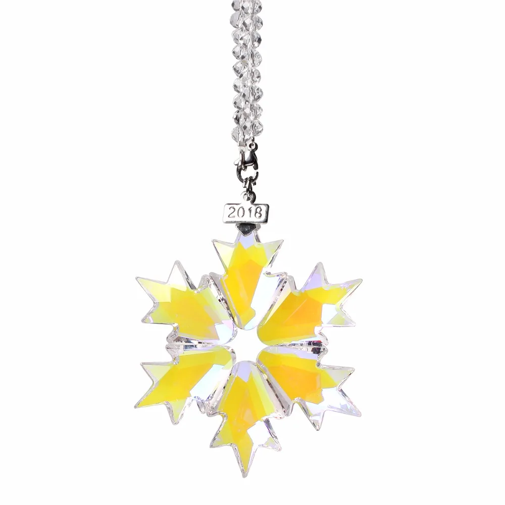 Multicolor Car Pendant Transparent Crystal Snowflakes Ornaments Clear Glass Edition Ornament Christmas Ornament&Gift
Multicolor Car Pendant Transparent Crystal Snowflakes Ornaments Clear Glass Edition Ornament Christmas Ornament&Gift
