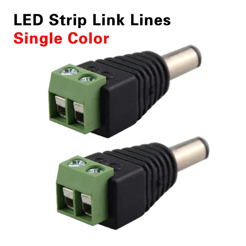New design DC Power Male connector Plug Jack Adapter Plug for CCTV DVR 5050 3528 5730 5630 LED Strip Light and G4 Bulb
New design DC Power Male connector Plug Jack Adapter Plug for CCTV DVR 5050 3528 5730 5630 LED Strip Light and G4 Bulb