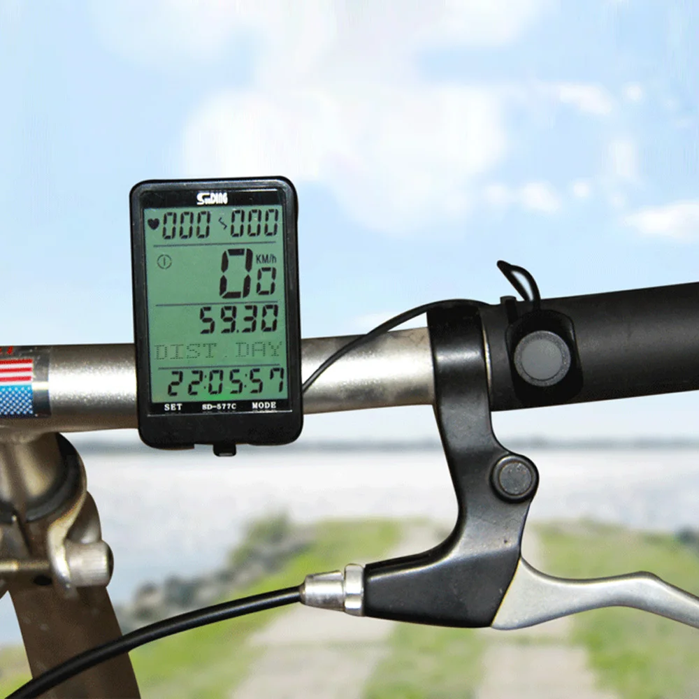 Sunding 3 in 1 Wireless Bike Computer Speedometer Odometer Stopwatch Cycling Computer Heart Rate Monitor Cadence Sensor
Sunding 3 in 1 Wireless Bike Computer Speedometer Odometer Stopwatch Cycling Computer Heart Rate Monitor Cadence Sensor