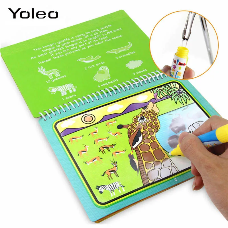 Magic Water Drawing Book Coloring Book Doodle Pen Cartoon Painting Drawing Board Reusable Drawing Toys for Kids Birthday Gift
Magic Water Drawing Book Coloring Book Doodle Pen Cartoon Painting Drawing Board Reusable Drawing Toys for Kids Birthday Gift