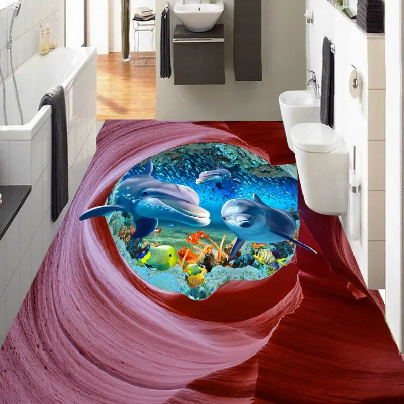 Free Shipping custom cave seabed ocean dolphin fish walkway floor 3D stereo flooring backdrop picture wallpaper mural
Free Shipping custom cave seabed ocean dolphin fish walkway floor 3D stereo flooring backdrop picture wallpaper mural