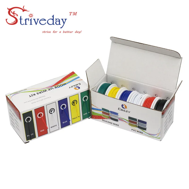 24AWG 60m/box UL 1007 (6 colors Mix Set Kit) Tinned Copper Electrical Wire Insulated Cable Line PVC stranded wire DIY
24AWG 60m/box UL 1007 (6 colors Mix Set Kit) Tinned Copper Electrical Wire Insulated Cable Line PVC stranded wire DIY