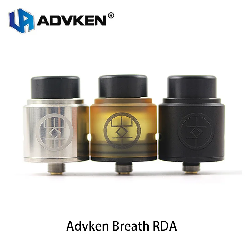 Big sale!!! Original Advken Breath RDA 24mm Diameter 5mm Deep with Dual Posts Design E Cigarette RDA vs digiflavor drop rda