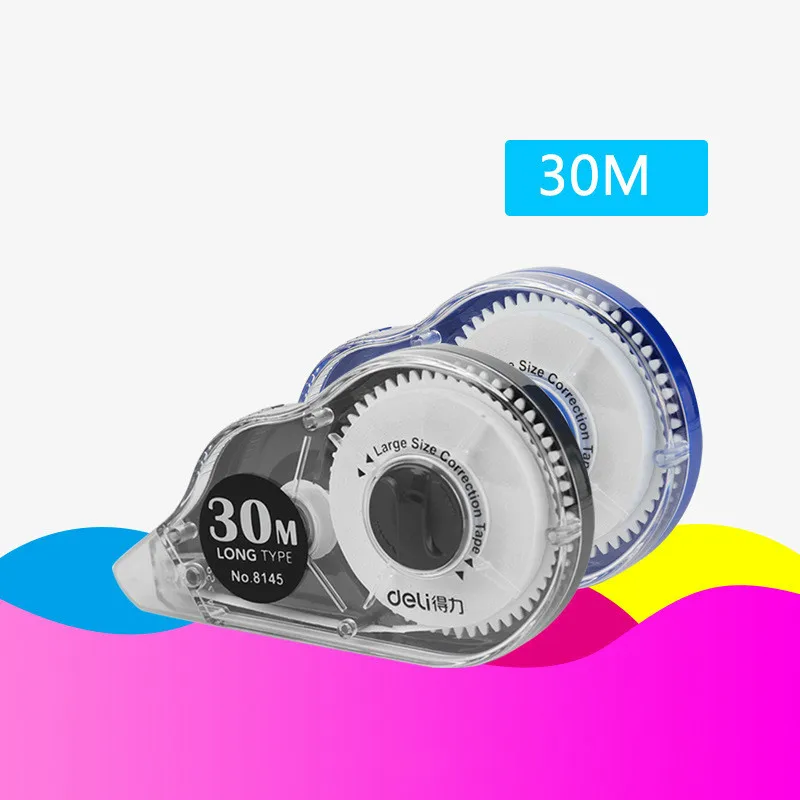 1Pcs Deli Correction Tape Stationery Multi-function Large Capacity Roller 30m Long White Sticker Study Office Stationery Tool
1Pcs Deli Correction Tape Stationery Multi-function Large Capacity Roller 30m Long White Sticker Study Office Stationery Tool