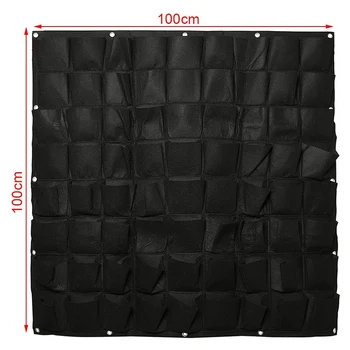 Vertical Wall Garden Planter 72 Pocket Planting Flower Greening Bag Hanging Pouch Outdoor Indoor Yard 1X1M Green
Vertical Wall Garden Planter 72 Pocket Planting Flower Greening Bag Hanging Pouch Outdoor Indoor Yard 1X1M Green