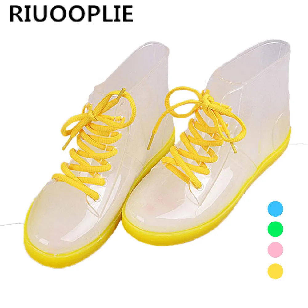 RIUOOPLIE Colorful Platform Lace Up Ankle Clean Rain Boots Waterproof Non-slip Shoes
RIUOOPLIE Colorful Platform Lace Up Ankle Clean Rain Boots Waterproof Non-slip Shoes