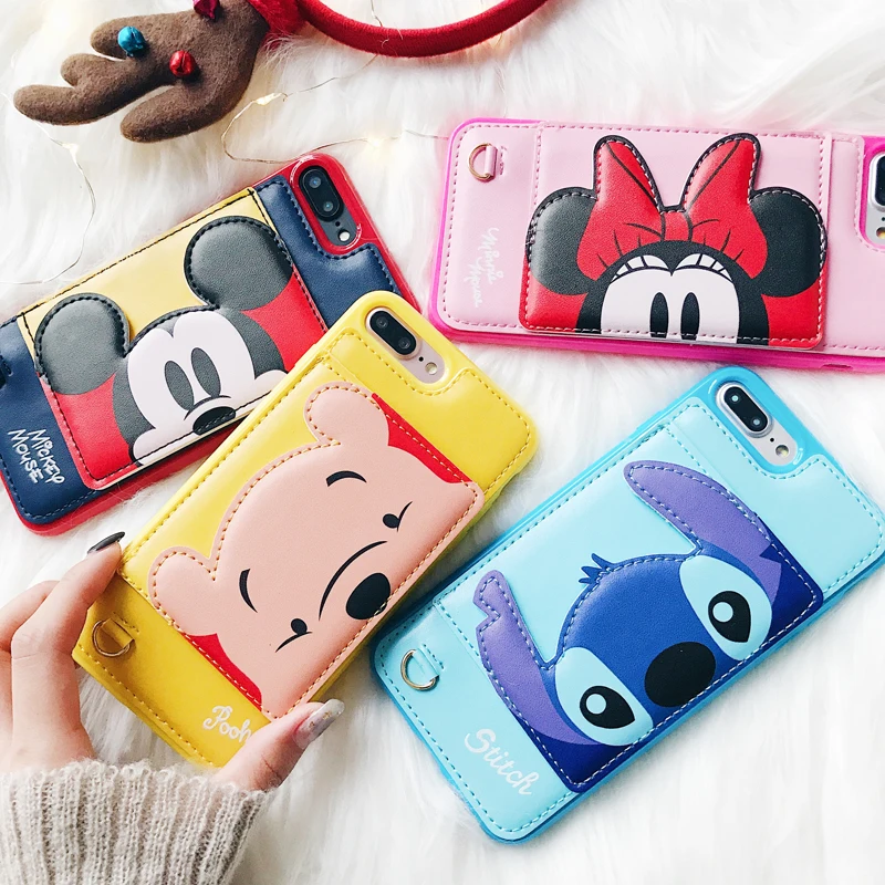 New 3D Bracket Stitch Minnie Wallet leather cover case for iphone 6 plus 7 8 8plus X XR XS MAX Winnie Hold card phone cases capa
New 3D Bracket Stitch Minnie Wallet leather cover case for iphone 6 plus 7 8 8plus X XR XS MAX Winnie Hold card phone cases capa