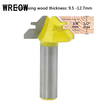 45Degree Lock Miter Router Bit Trimmer Milling Joint Tenon Woodwork Cutter for Woodworking Joint CNC Tools D4
45Degree Lock Miter Router Bit Trimmer Milling Joint Tenon Woodwork Cutter for Woodworking Joint CNC Tools D4