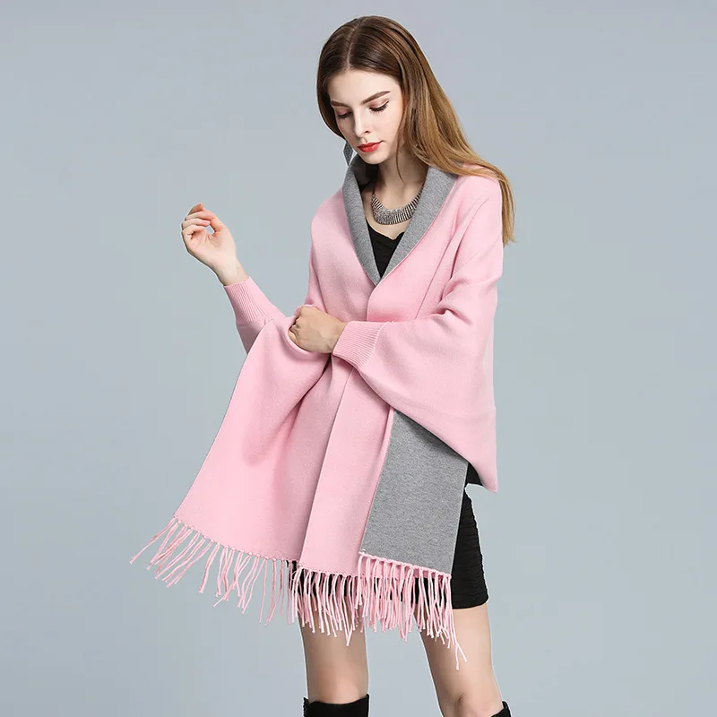 Autumn New Fashion Women's Wool Elegant Socialite Cashmere Tassel Solid Color Cardigan Scarves Sweaters Batwing Sleeves Women
Autumn New Fashion Women's Wool Elegant Socialite Cashmere Tassel Solid Color Cardigan Scarves Sweaters Batwing Sleeves Women