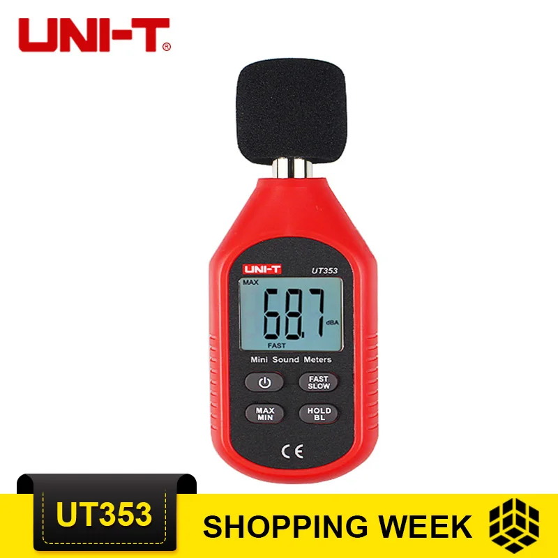 UNI-T UT353 Mini Digital Sound Level Meters 30 130db Noise Tester With Factory Price UT353 Metro Diagnostic-tools
UNI-T UT353 Mini Digital Sound Level Meters 30 130db Noise Tester With Factory Price UT353 Metro Diagnostic-tools