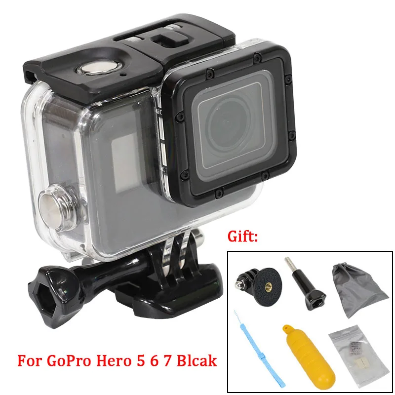 For gopro hero 5/6/7 Blcak waterproof Case 60 meters deep dive protective shell go pro accessories touch screen Housing W/Filter
For gopro hero 5/6/7 Blcak waterproof Case 60 meters deep dive protective shell go pro accessories touch screen Housing W/Filter