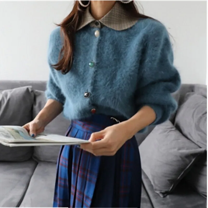 Diamond button Sweater Coat Winter mohair thickening warm Long Sleeve Ladies Sweater Fashion Winter Coat Sweater
Diamond button Sweater Coat Winter mohair thickening warm Long Sleeve Ladies Sweater Fashion Winter Coat Sweater