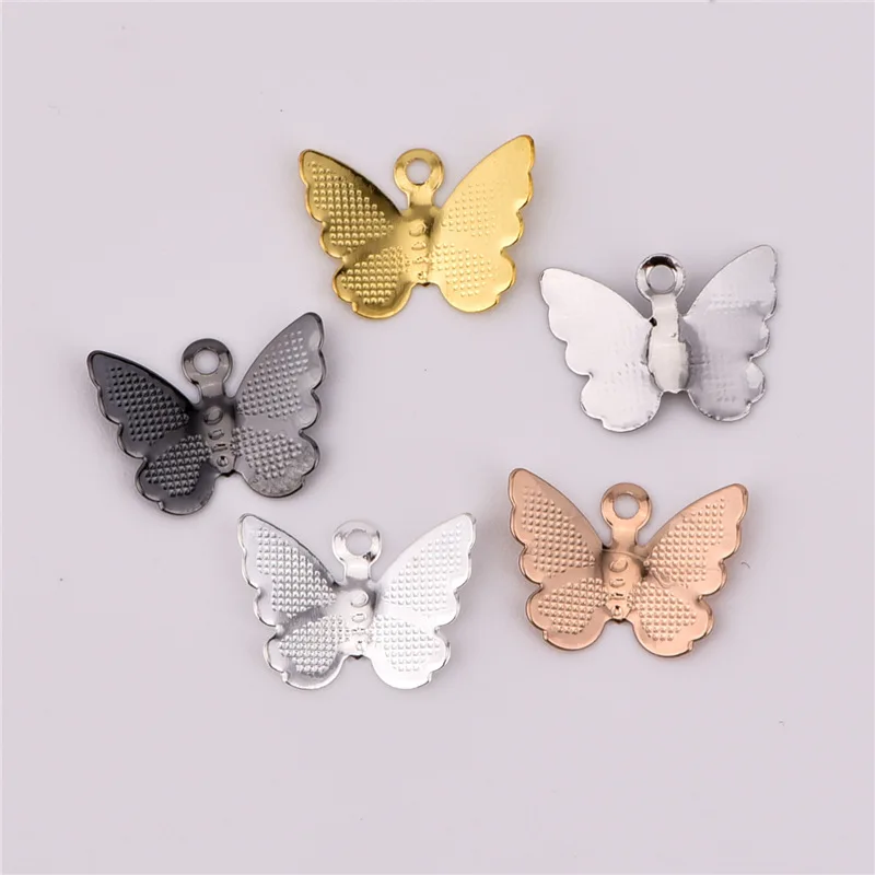 50PCS/lot Black Gold Colors Copper Animal Butterfly Charm For Jewelry Diy Making Butterfly Pendants Hat Clothing Accessories
50PCS/lot Black Gold Colors Copper Animal Butterfly Charm For Jewelry Diy Making Butterfly Pendants Hat Clothing Accessories