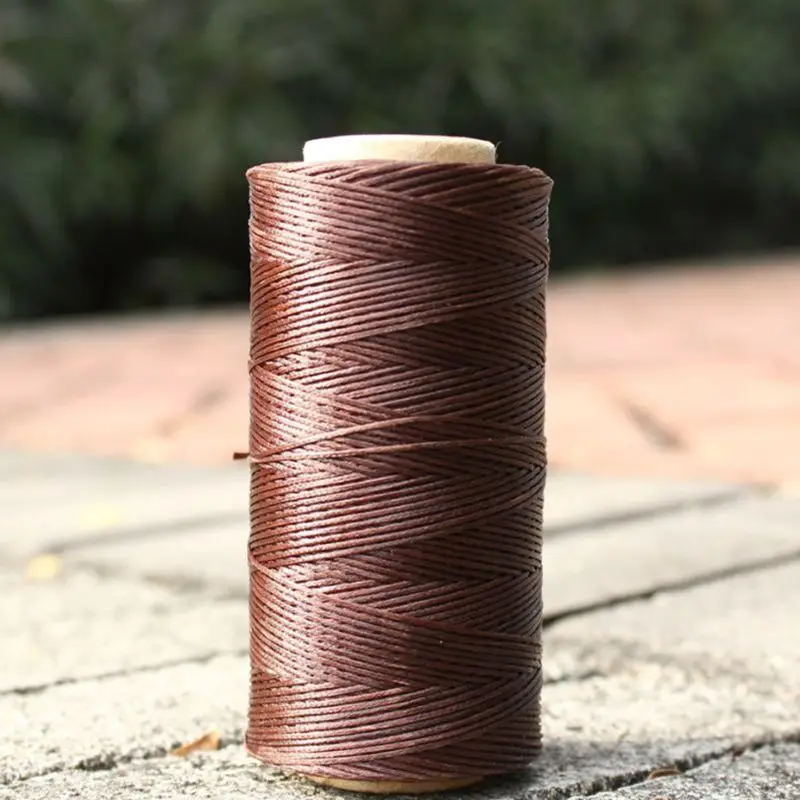 150D hand-stitched leather special macrame wax line 1mm DIY flat wholesale environmental wax line jewelry making
150D hand-stitched leather special macrame wax line 1mm DIY flat wholesale environmental wax line jewelry making