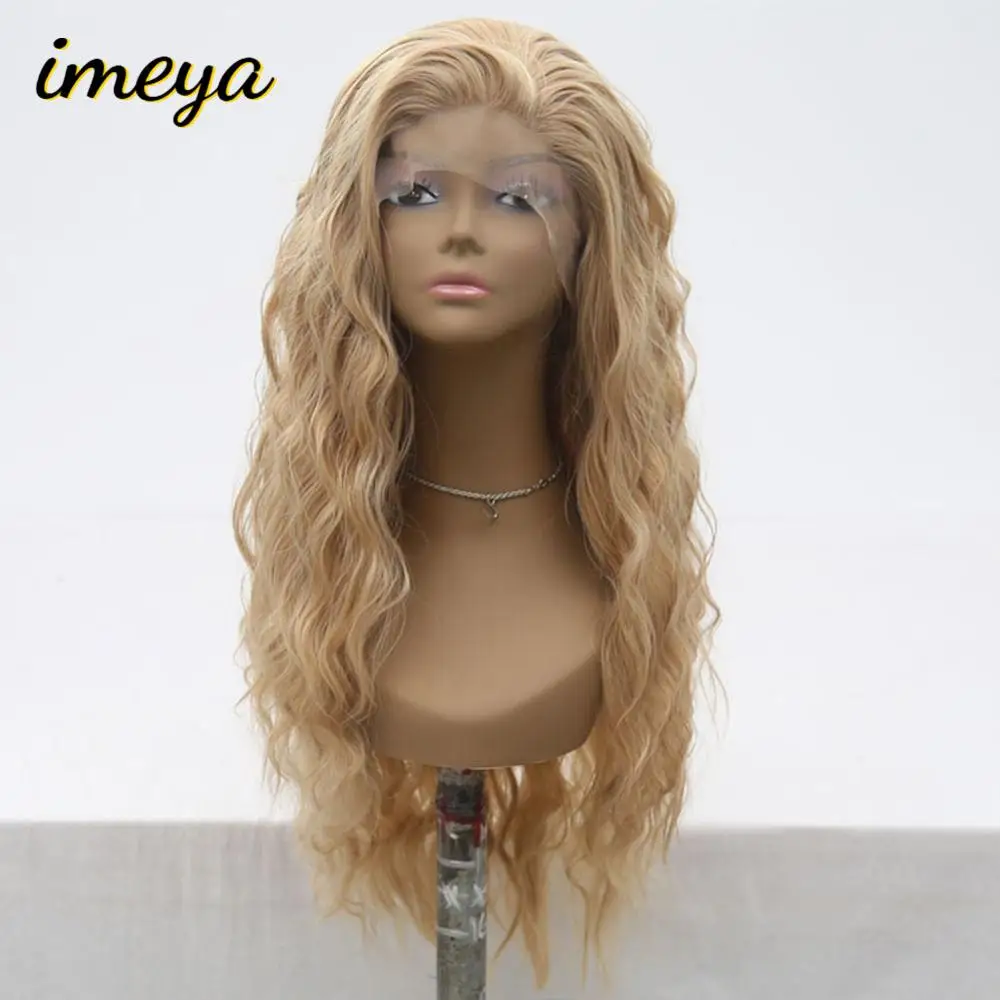 Imeya Synthetic Lace Front Wigs Long Wave Mix Blonde With Side Part High Temperature Heat Resistant Fiber Wigs For Women
Imeya Synthetic Lace Front Wigs Long Wave Mix Blonde With Side Part High Temperature Heat Resistant Fiber Wigs For Women
