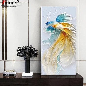 PSHINY DIY 5D Diamond embroidery sale goldfish Animal Home Decor paintings from crystals full drill round pictures of rhinestone
PSHINY DIY 5D Diamond embroidery sale goldfish Animal Home Decor paintings from crystals full drill round pictures of rhinestone
