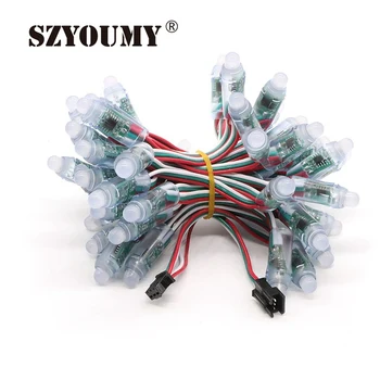 

SZYOUMY 8000PCS 12mm WS2811 Full Color RGB LED Pixel Module DC5V IP68 Waterproof Point Lights For Advertisement Light